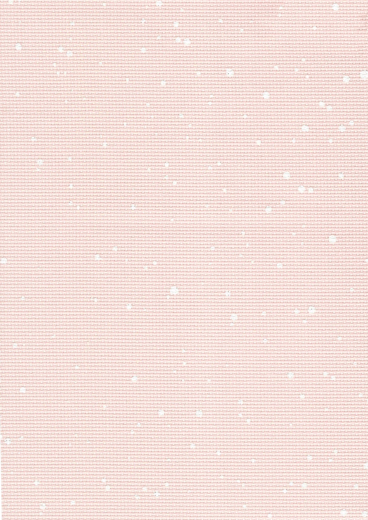 Tela Aida 14ct Zweigart Splash – No. 3706/4259 (Color Rosa con Motas Blancas)