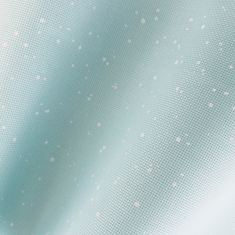 Tela Aida 14ct Zweigart Splash – No. 3706/5429 (Color Azul con Motas Blancas)