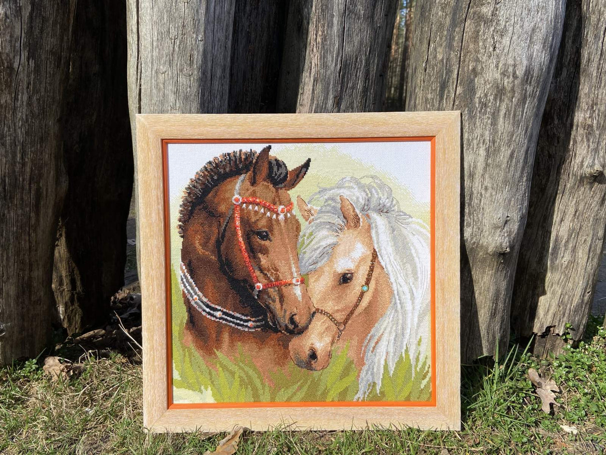 Kit au point de croix "Couple de chevaux" 1864