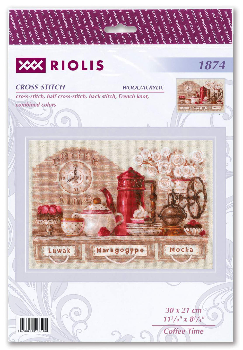 "Coffee Time" Cross Stitch Kit 1874