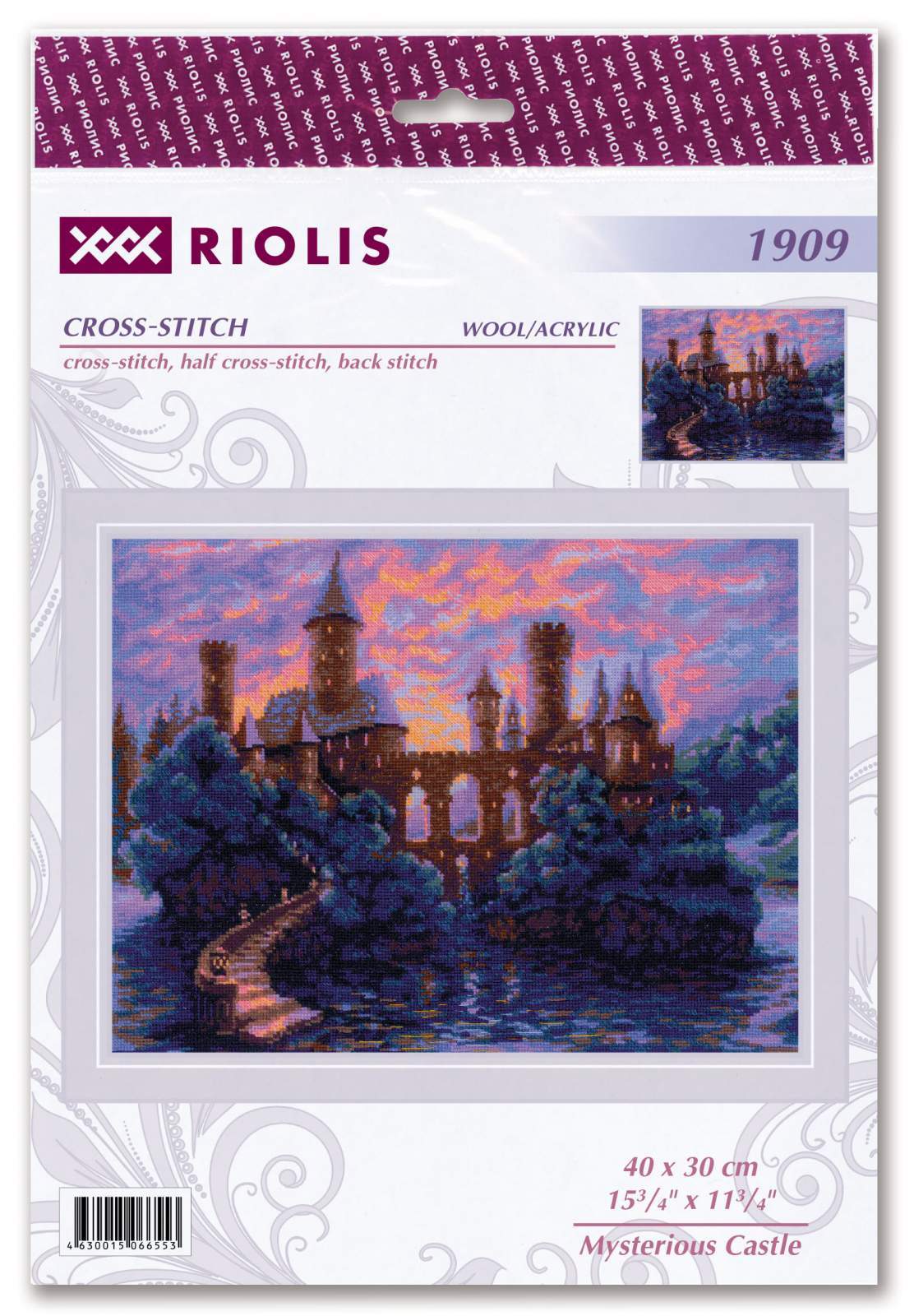 Kit de Punto de Cruz "Castillo Misterioso" 1909