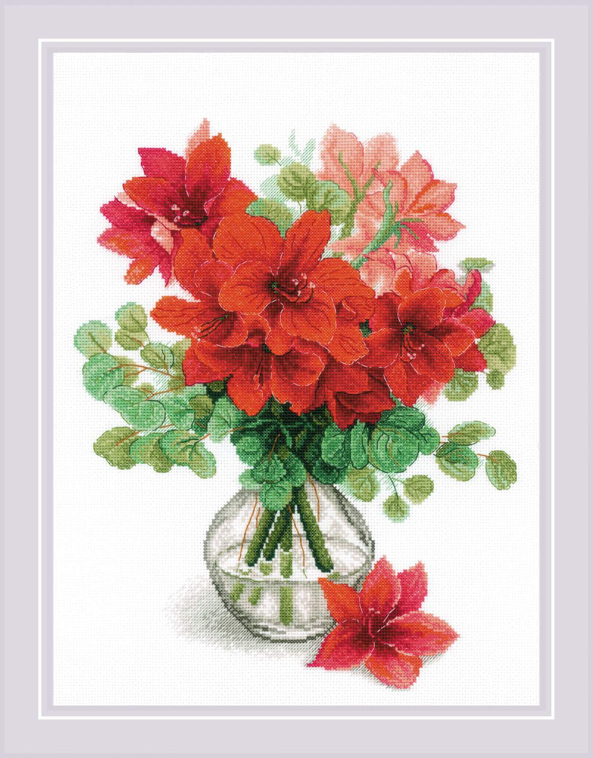 Kit de point de croix Riolis - Amaryllis, 2070