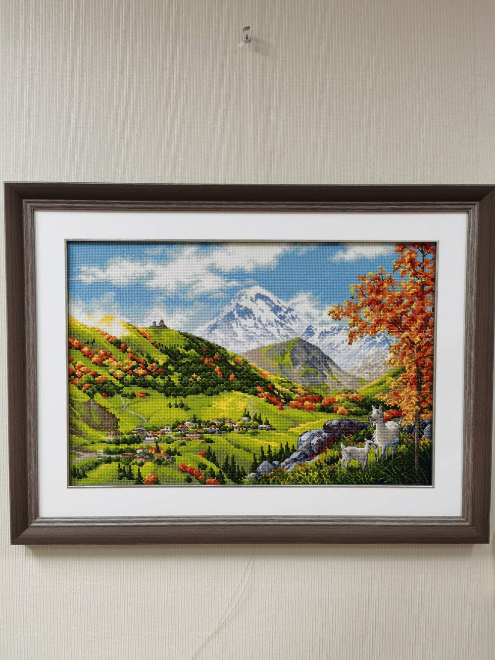 Cross Stitch Kit - "Mountain Village" - Riolis 2072