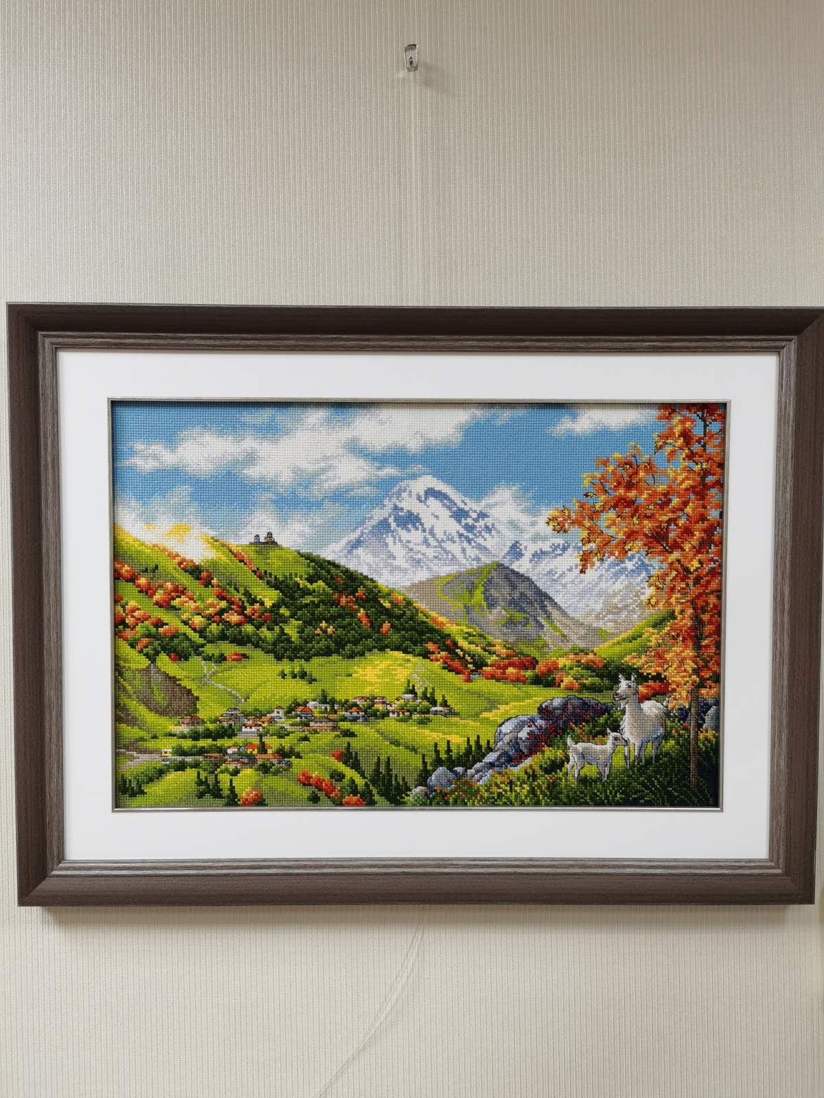 Cross Stitch Kit - "Mountain Village" - Riolis 2072