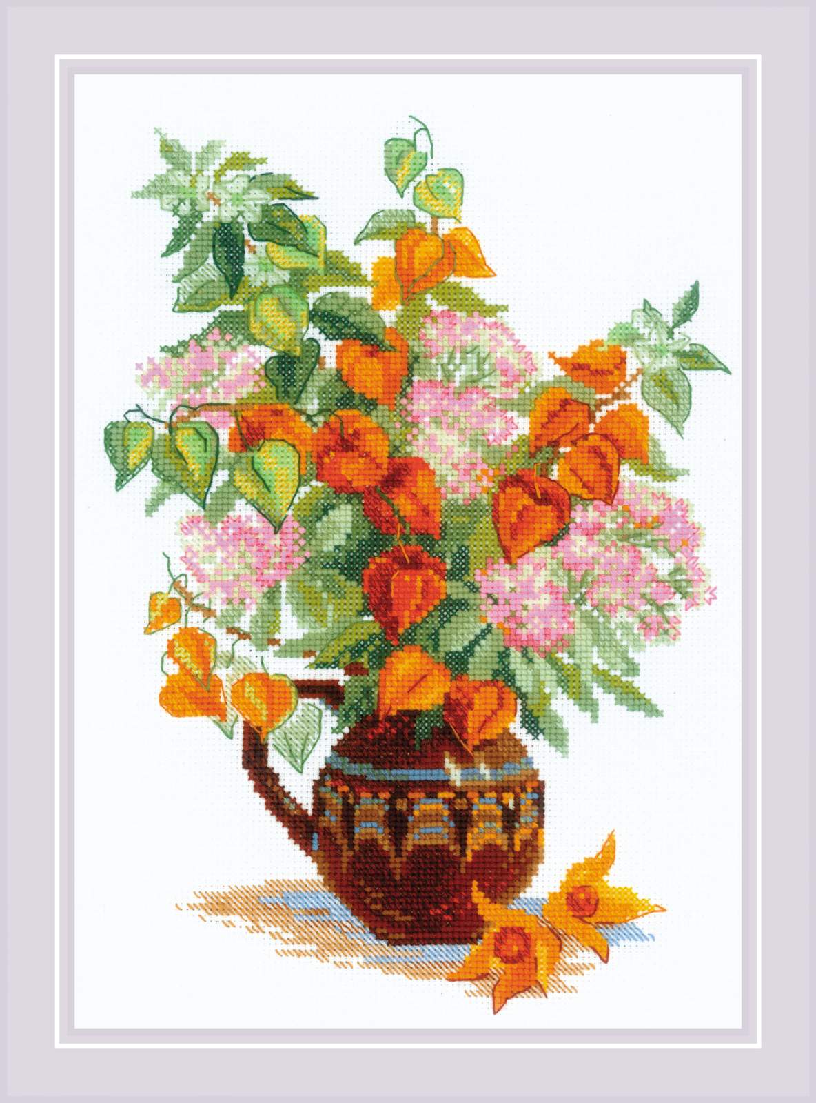 Kit de point de croix Riolis - Bouquet avec Physalis, 2086
