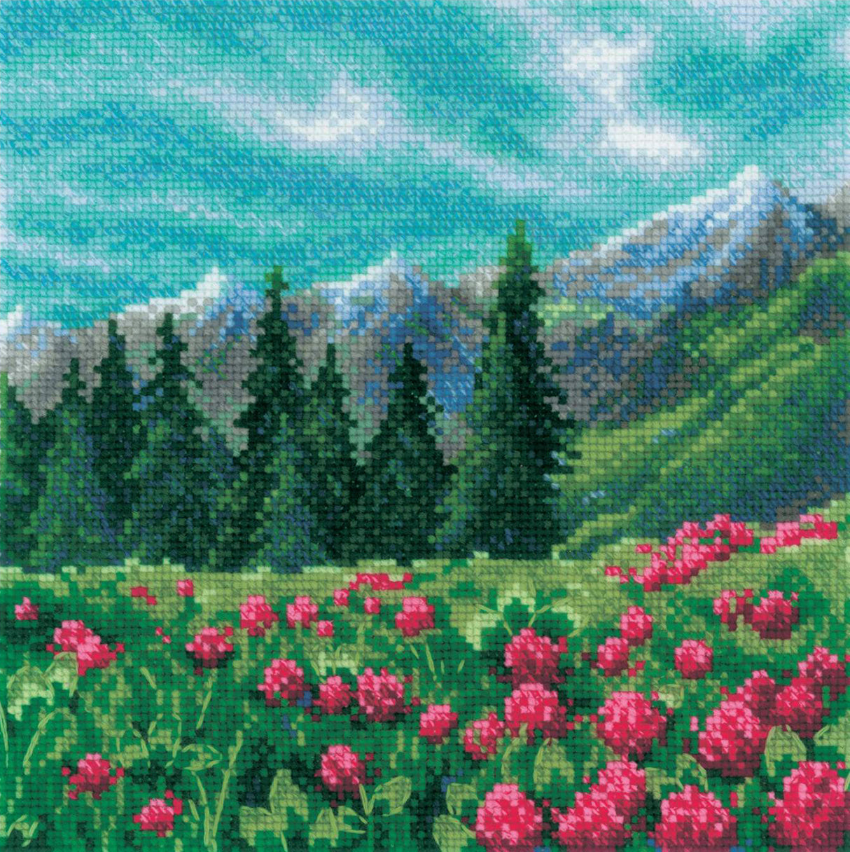 Kit de broderie au point de croix - "Trèfle des montagnes" - Riolis 2131