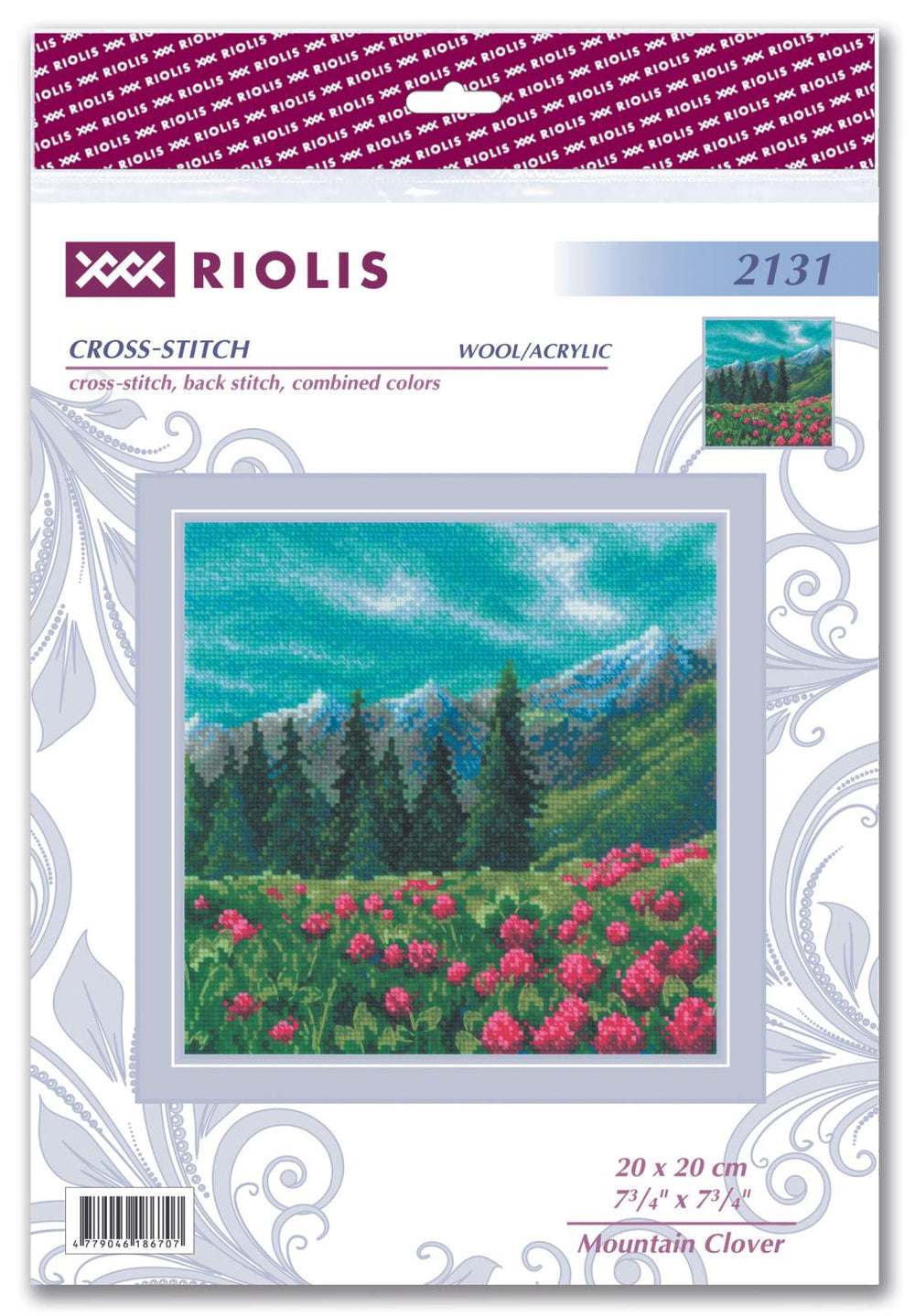 Kit de broderie au point de croix - "Trèfle des montagnes" - Riolis 2131