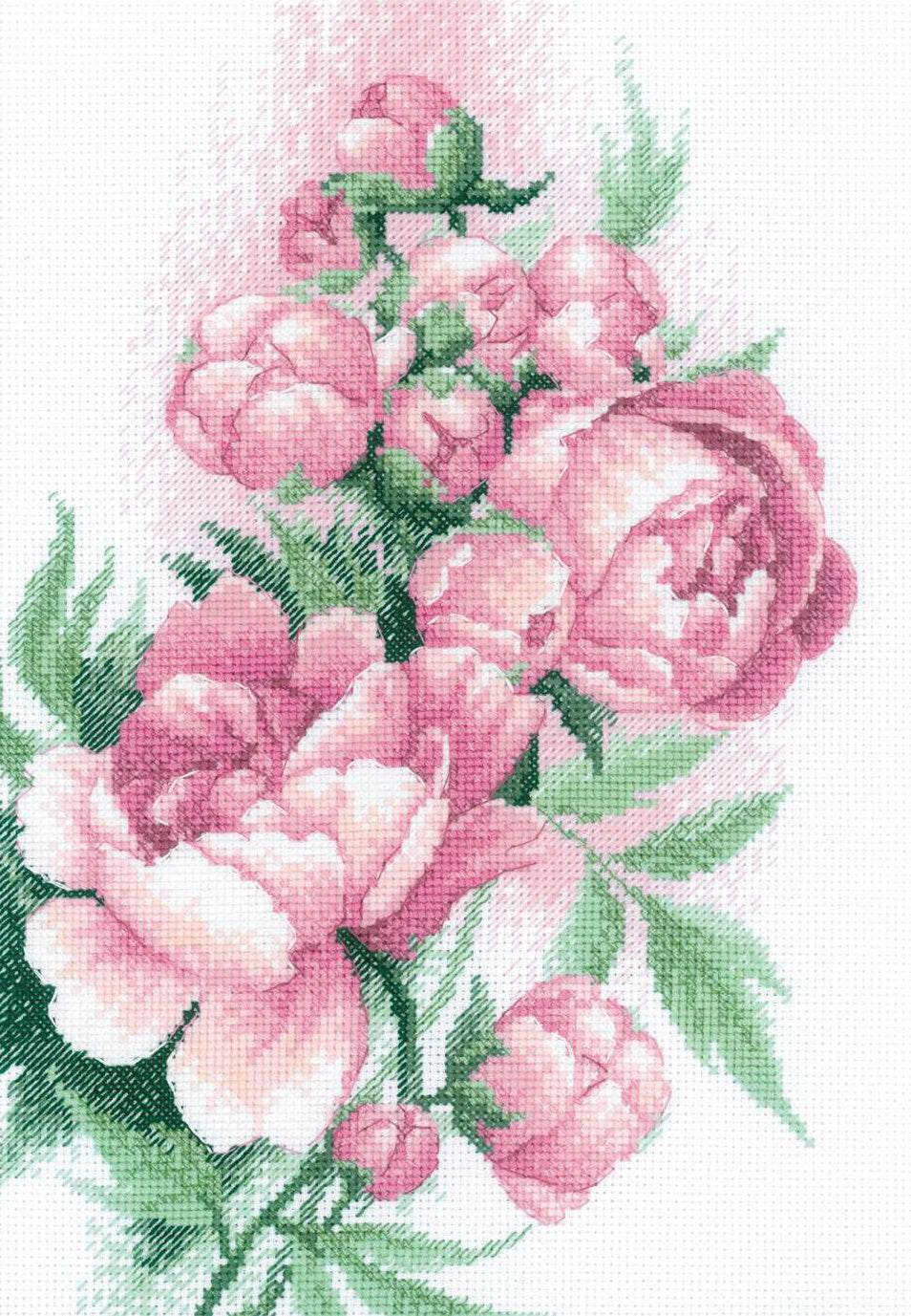 Cross Stitch Kit - "Lush Paeonia" - Riolis 2138
