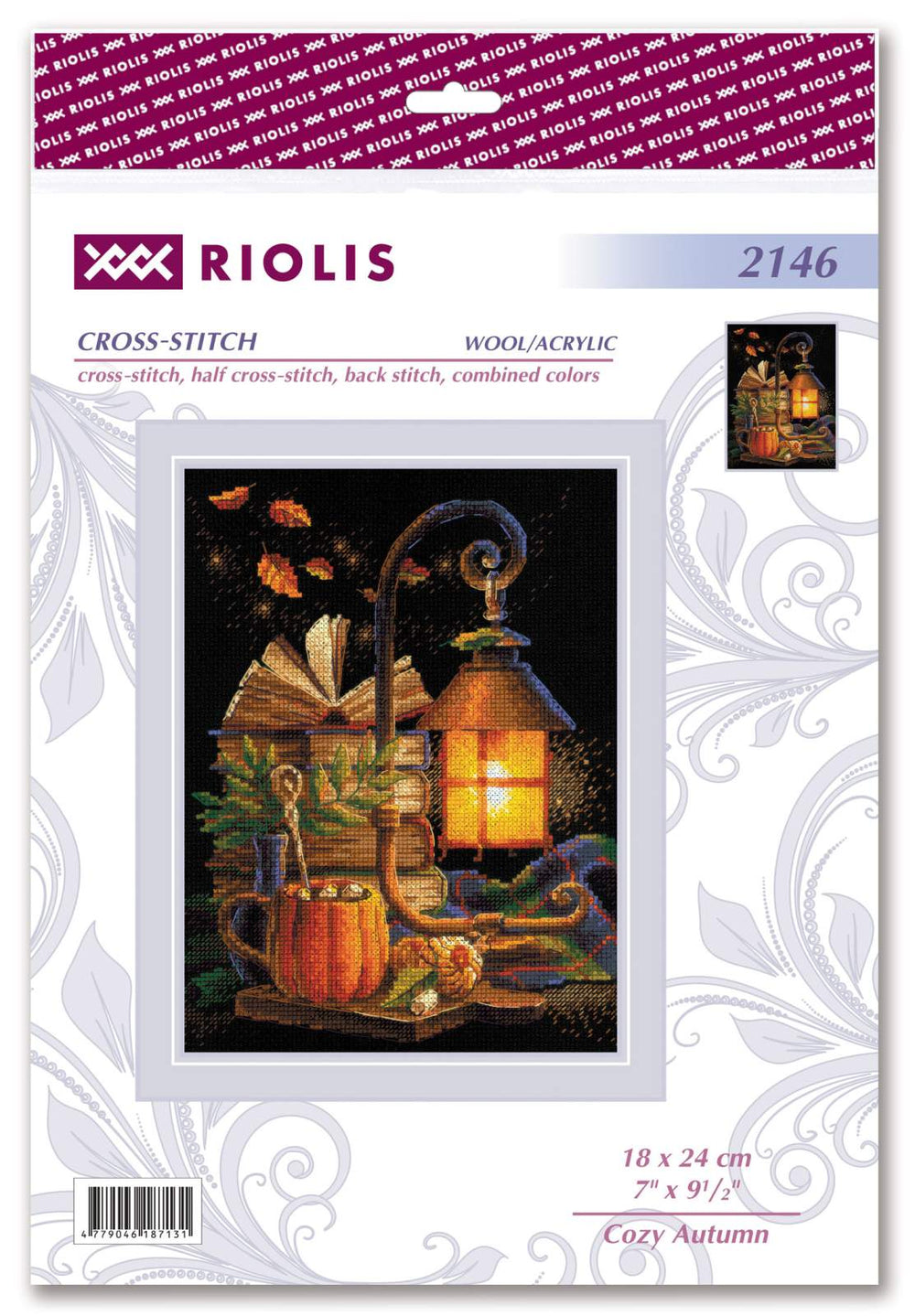 Kit de Punto de Cruz - "Otoño Acogedor" - Riolis 2146