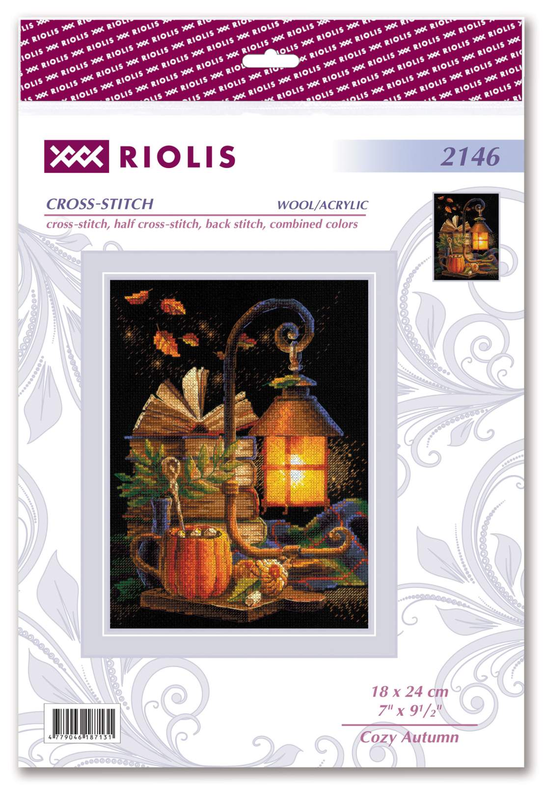 Kit de Punto de Cruz - "Otoño Acogedor" - Riolis 2146