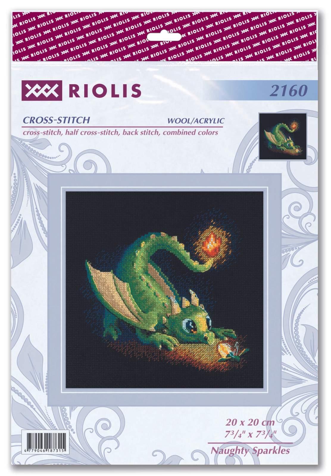 Kit de broderie au point de croix - "Naughty Sparkles" - Riolis 2160