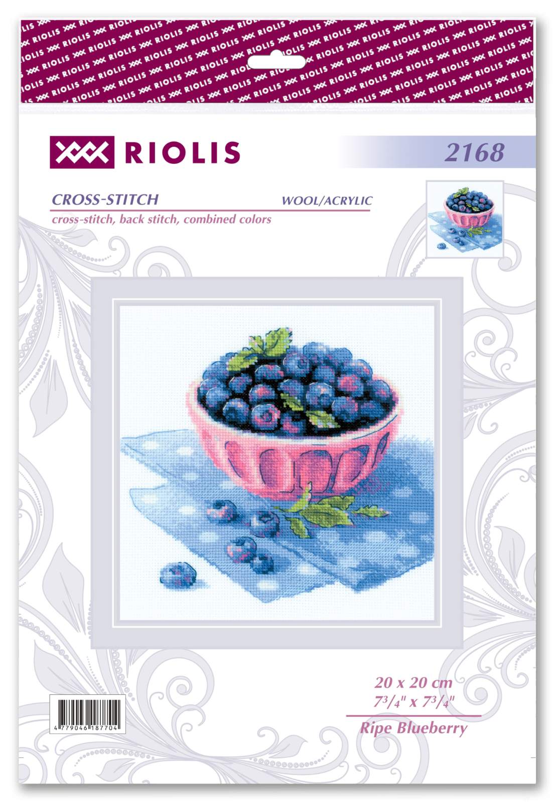 Kit de broderie au point de croix - "Myrtille mûre" - Riolis 2168