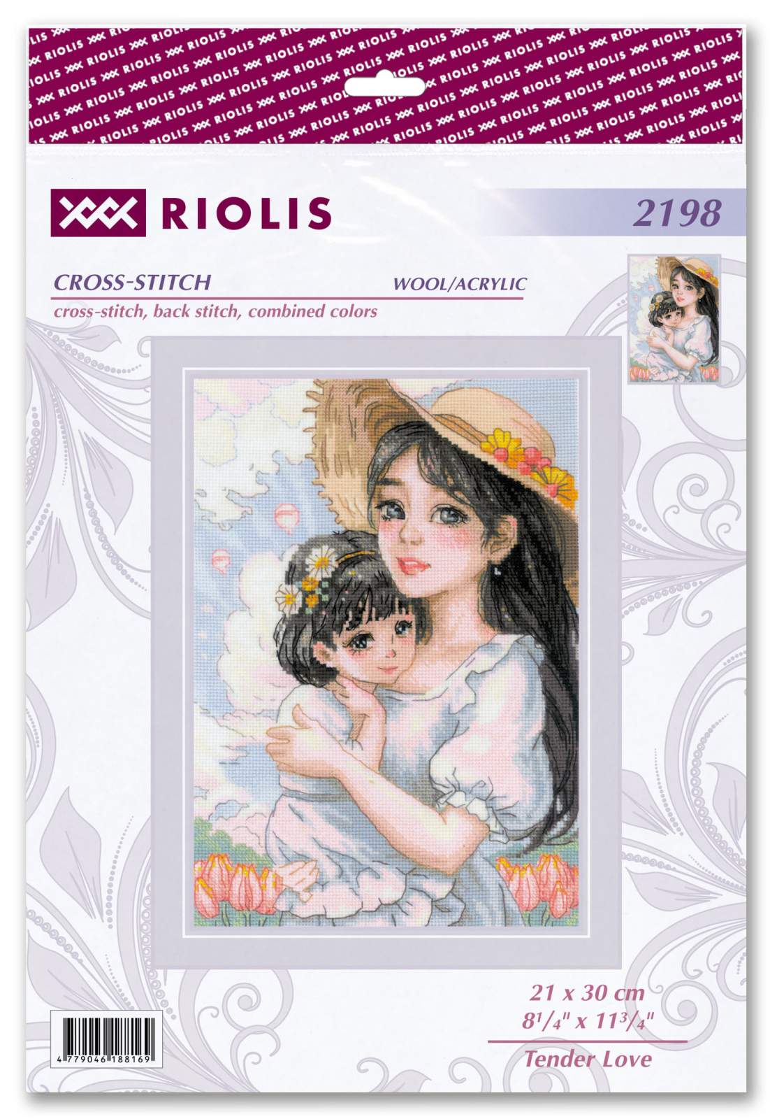 Kit de Punto de Cruz - "Amor Incondicional" - Riolis 2198