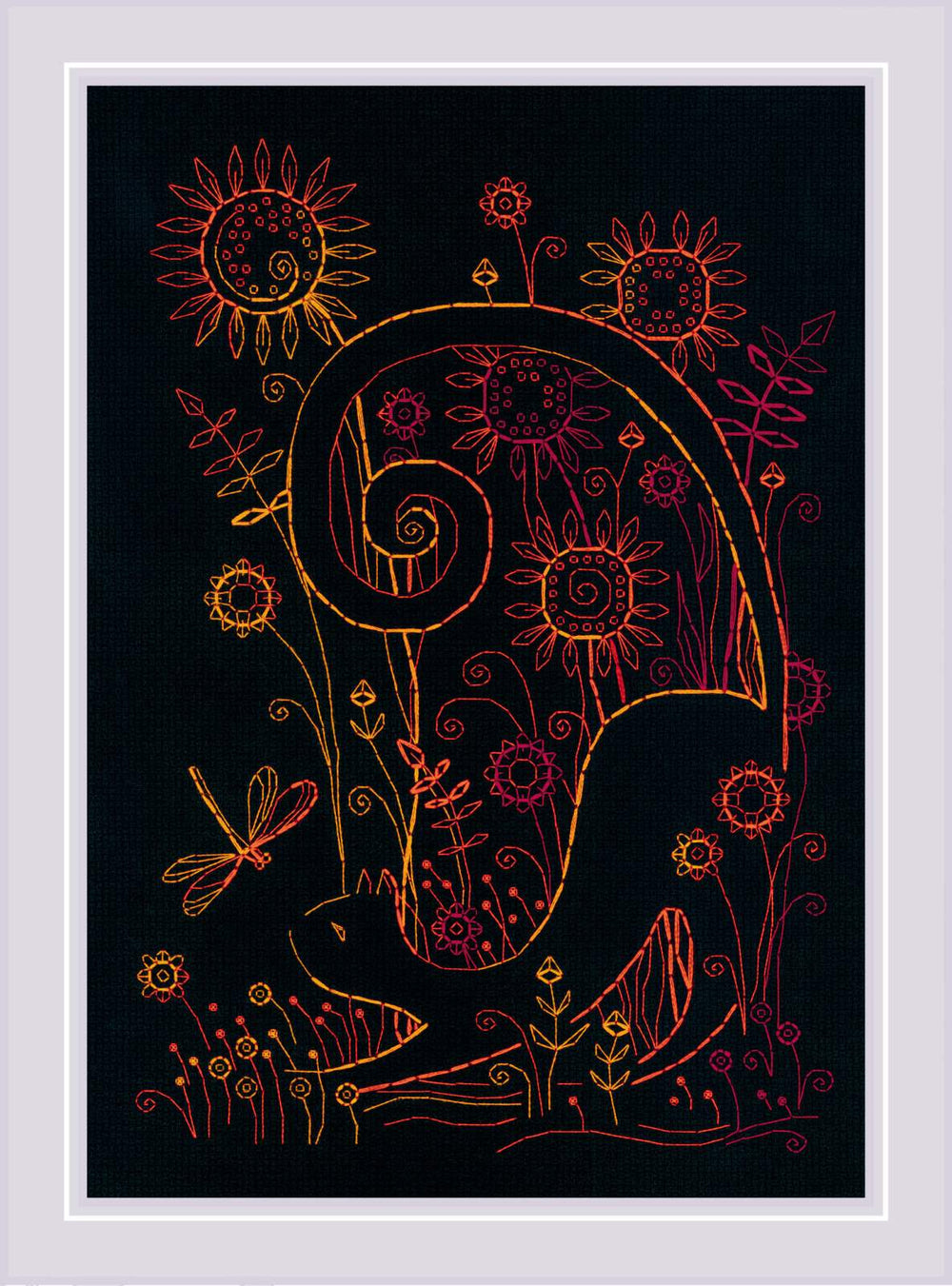 Kit de point de croix "Chats. L'été" Riolis 2174