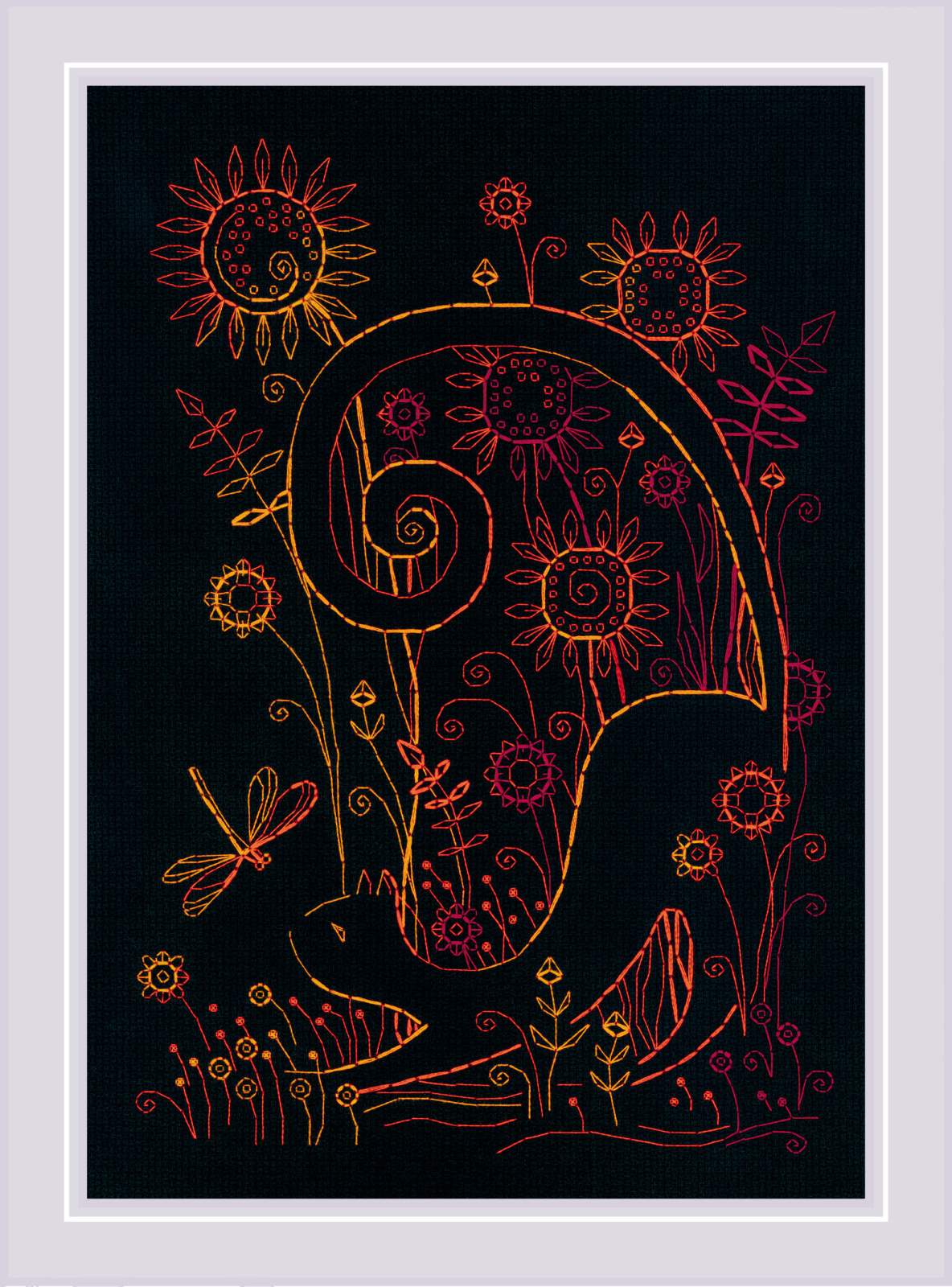 Kit de point de croix "Chats. L'été" Riolis 2174