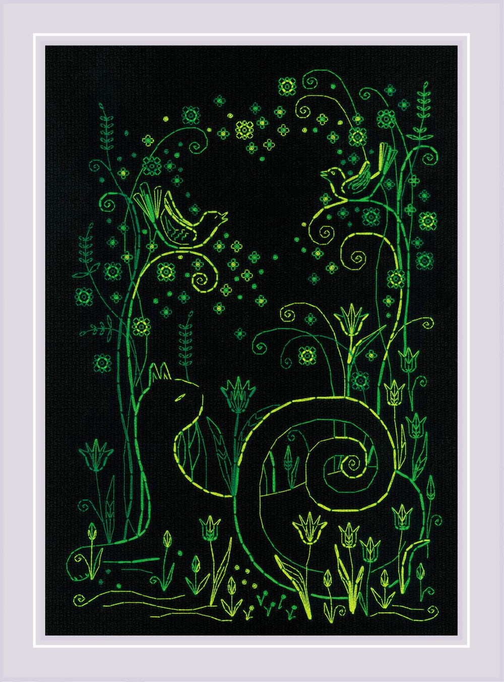 Kit de point de croix "Chats. Mélodie printanière" Riolis 2172