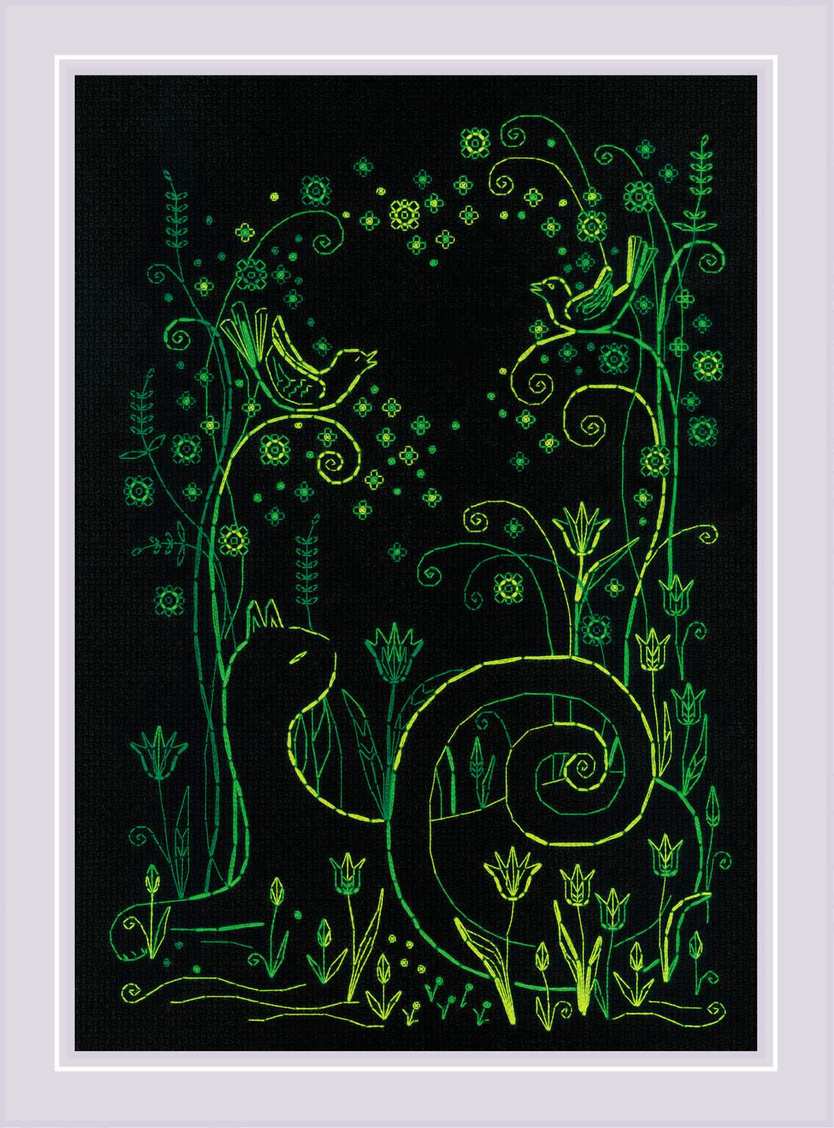 Kit de point de croix "Chats. Mélodie printanière" Riolis 2172