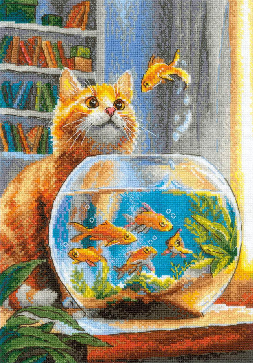 Kit au point de croix - "Ginger Observer" - Riolis 2218