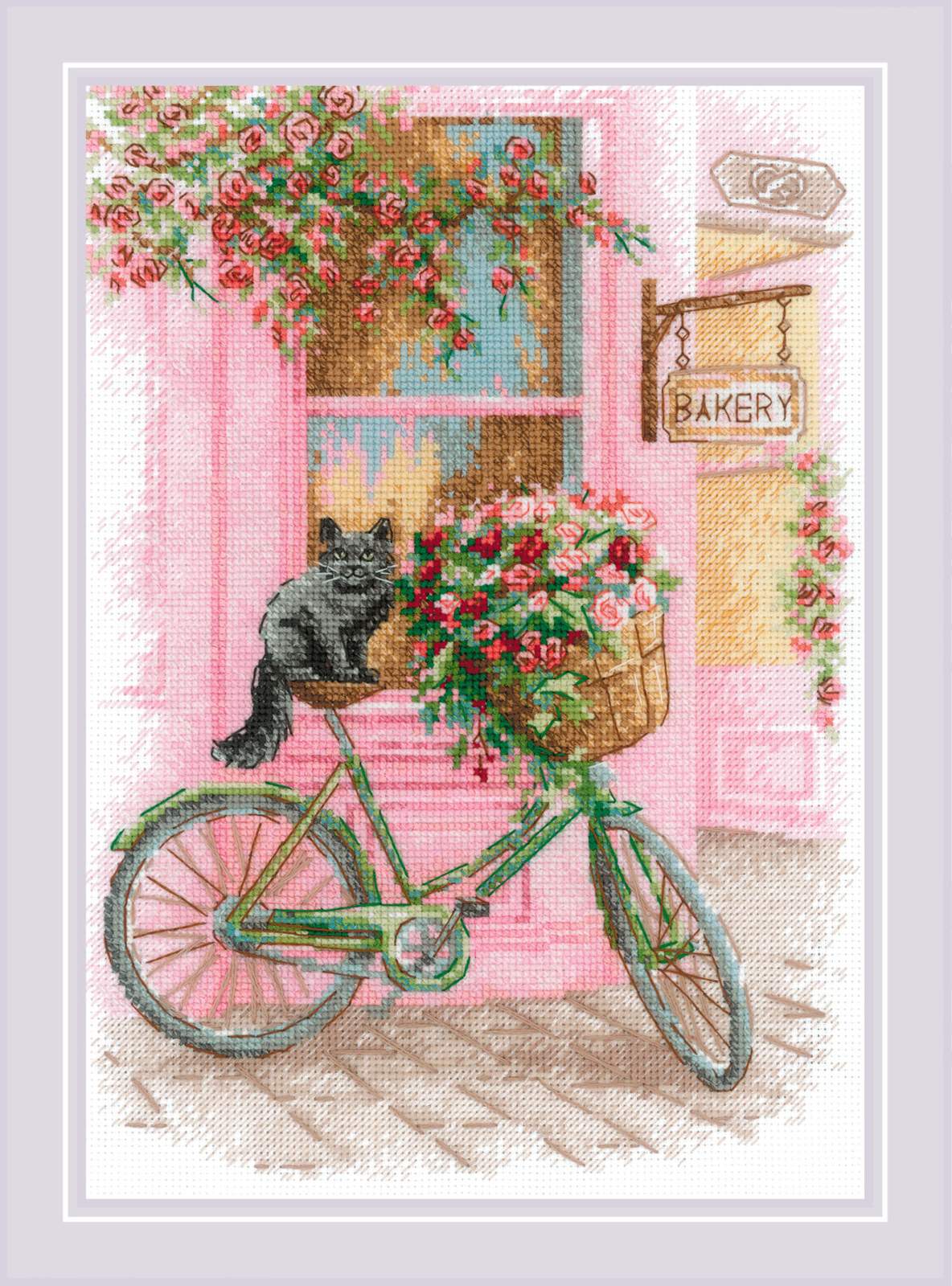 Kit de point de croix Riolis - Voyage fleuri, 2246