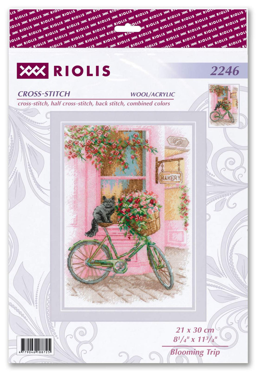 Kit de point de croix Riolis - Voyage fleuri, 2246