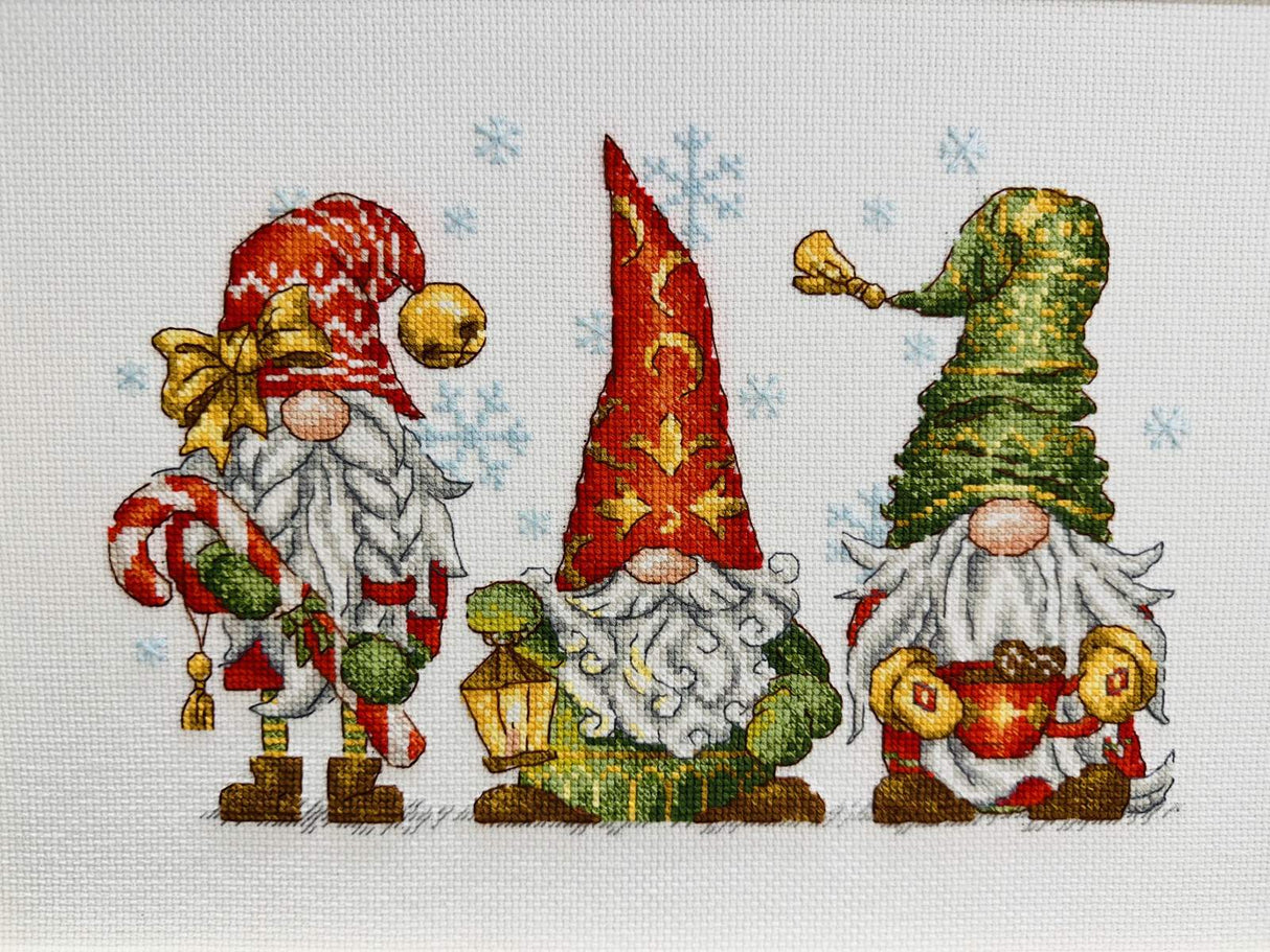 Cross Stitch Kit "Jolly Gnomes" Riolis 2234
