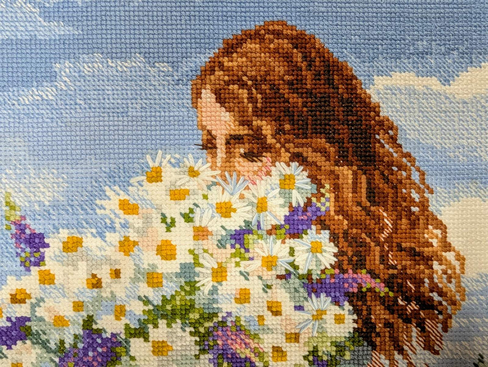 Kit de broderie Riolis - « Bonheur à la camomille » (2253)