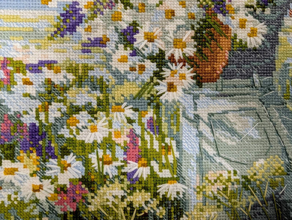 Kit de broderie Riolis - « Bonheur à la camomille » (2253)