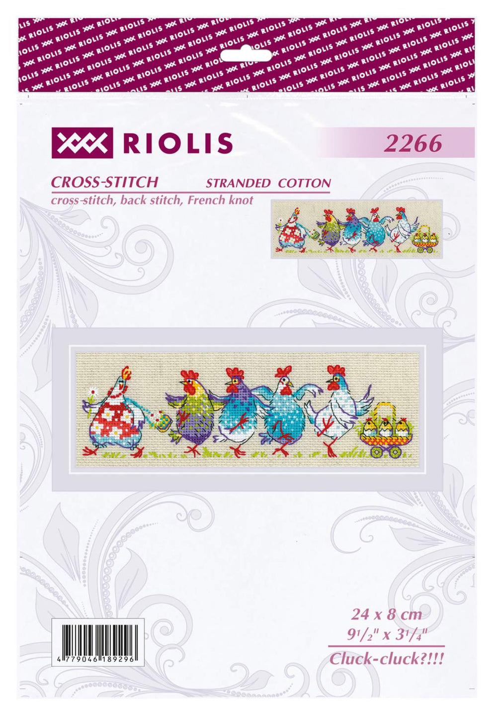 Kit de point de croix « Clo-clo?! » – Riolis 2266