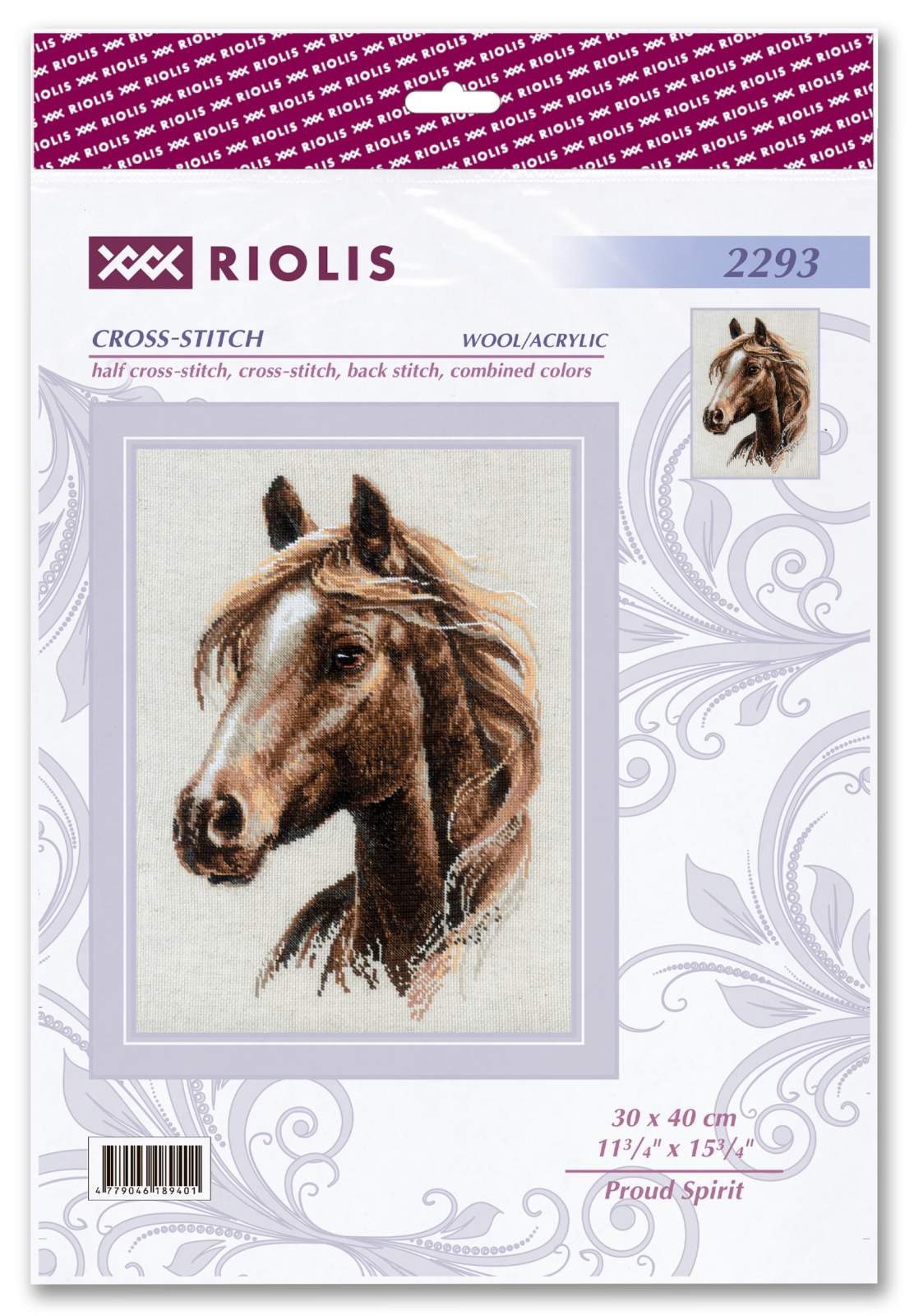 Kit de Punto de Cruz – Proud Spirit 2293 | Retrato de caballo realista