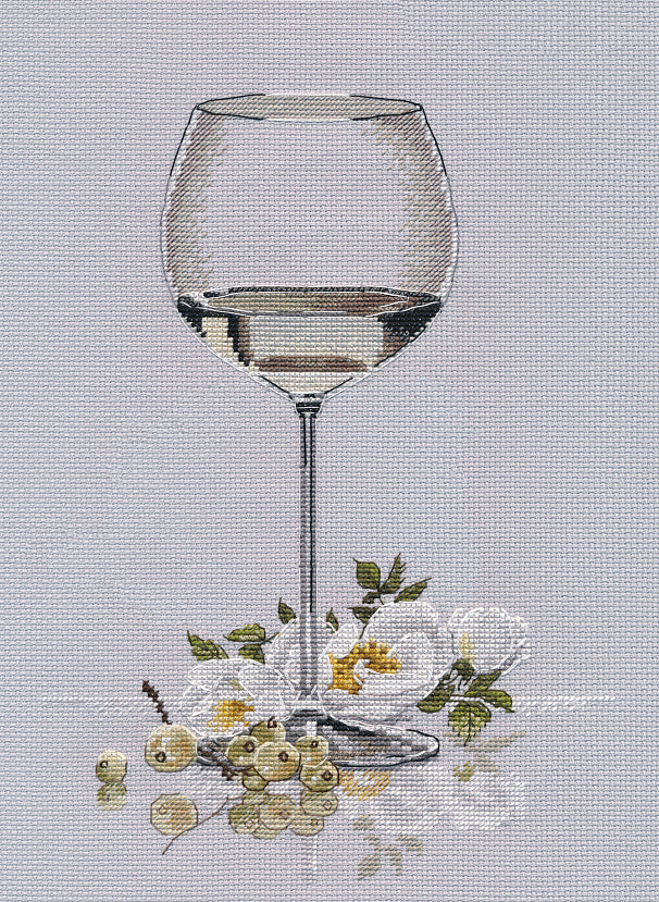 Kit de Punto de Cruz "Noche Blanca" Oven 1656 – Elegancia y Sofisticación