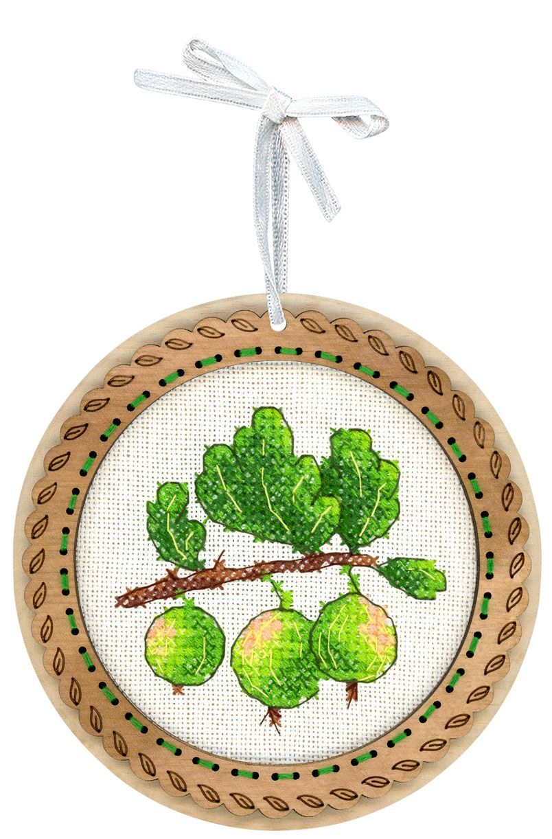 Bordado en madera MP Studia SO-130 – Miniatura “Bayas del campo: Grosellas”