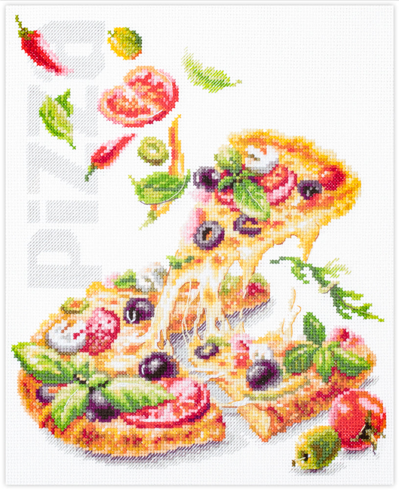 Magic Needle Cross Stitch Kit - Pizza 528-557