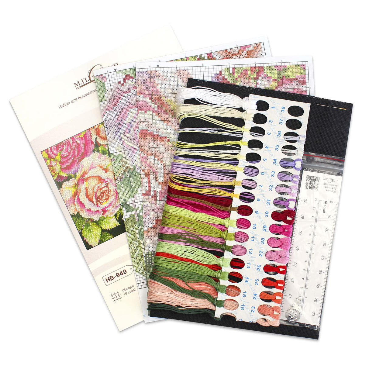 Kit de Punto de Cruz MP Studia SNV-949 – Noble Roses