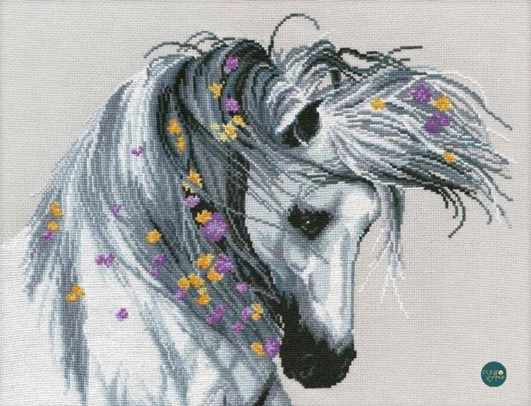 Cheval joueur - OVEN 530 - Kit de point de croix