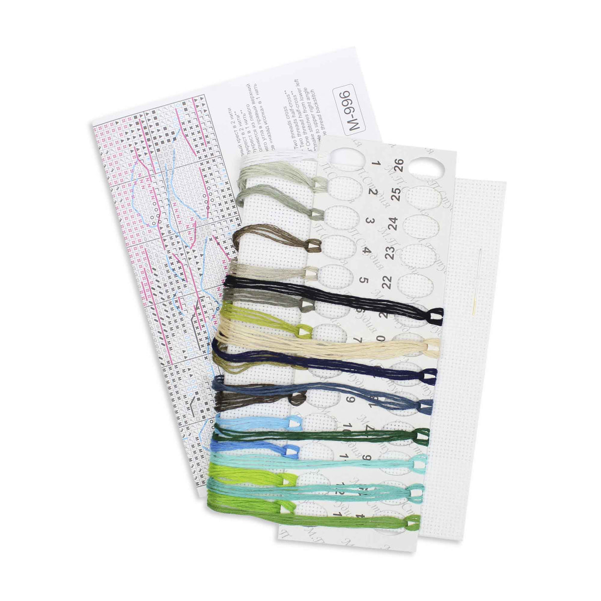 Kit de point de croix MP Studio - « Lac de montagne » (SM-996)