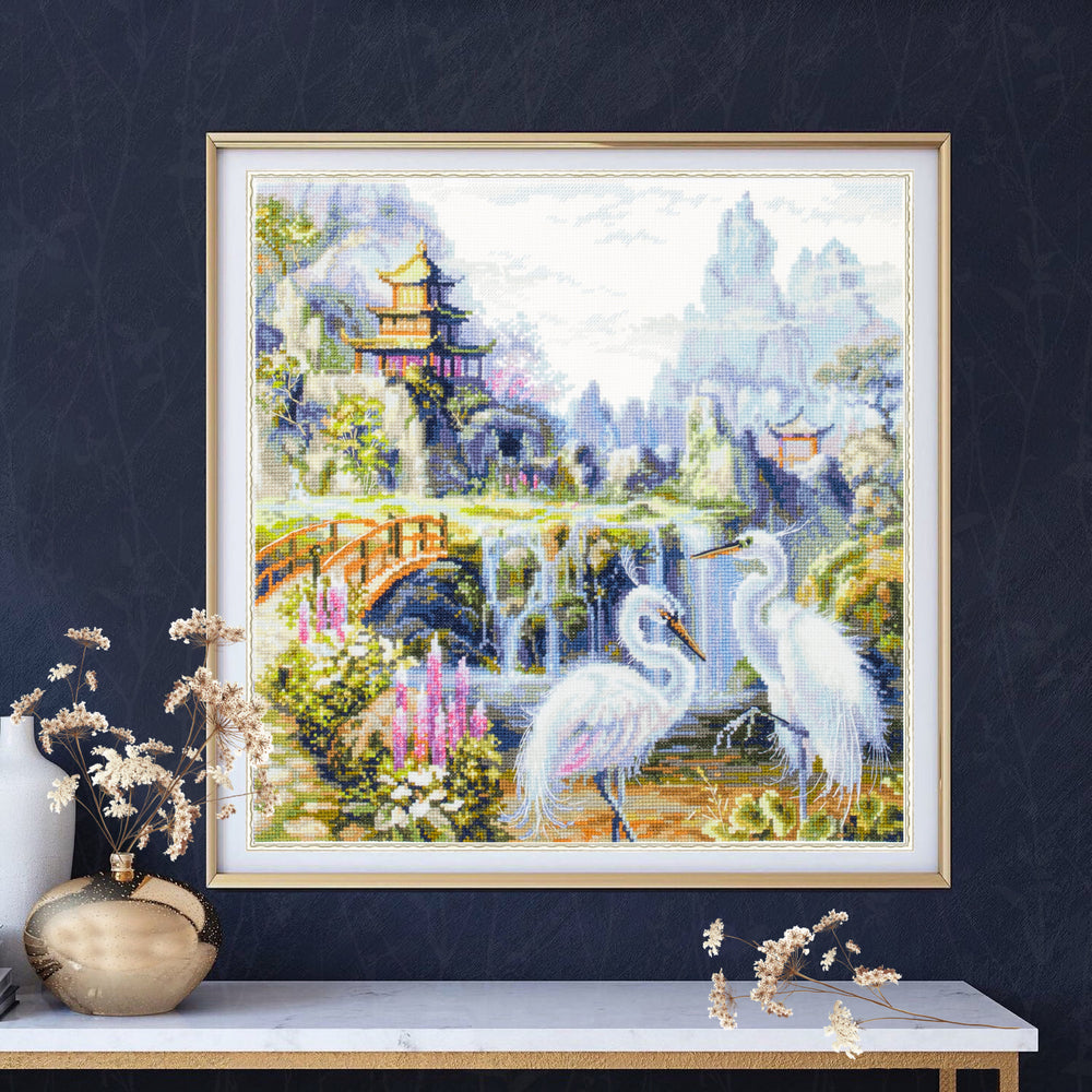 550-756 Good morning. Magic Needle Cross Stitch Kit