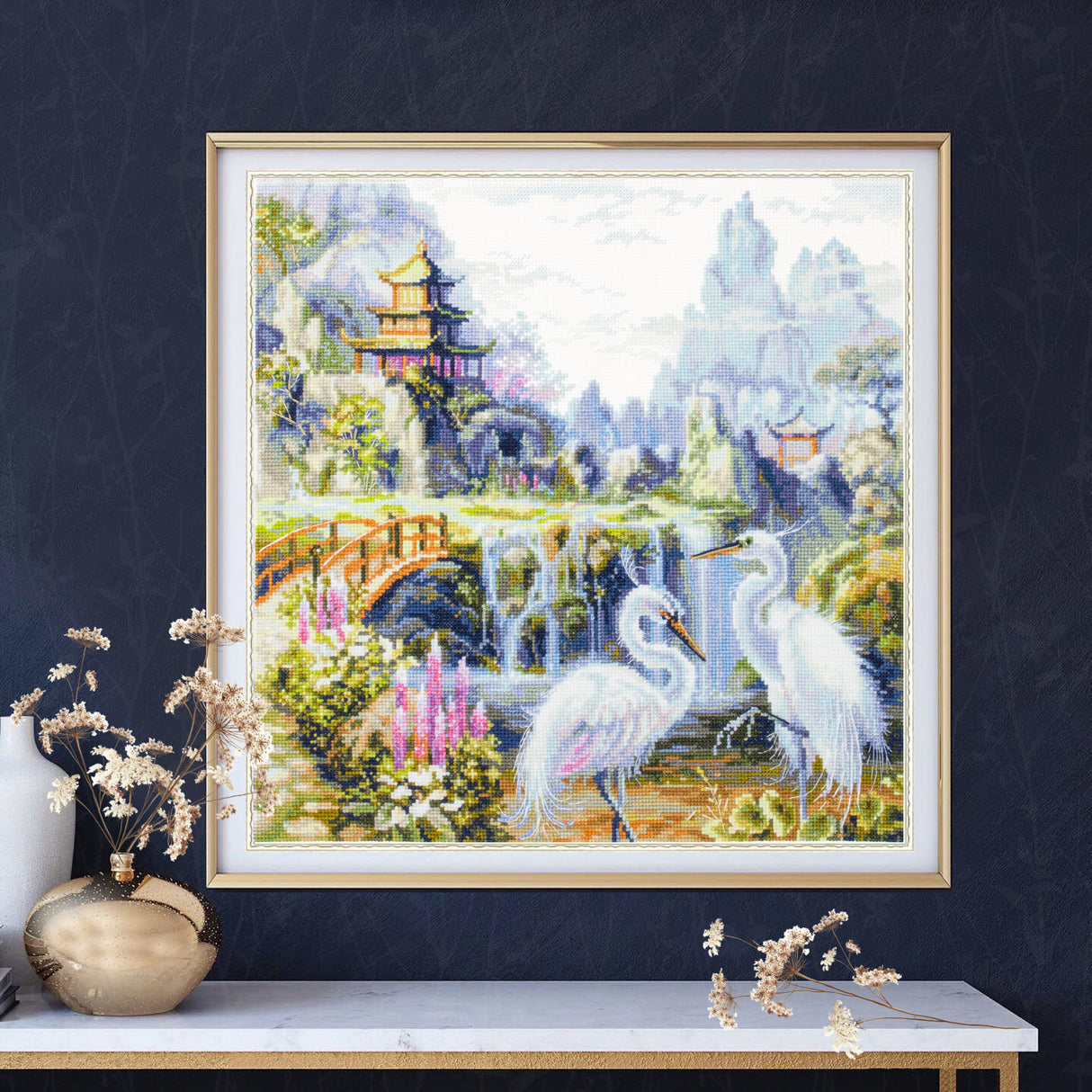 550-756 Good morning. Magic Needle Cross Stitch Kit