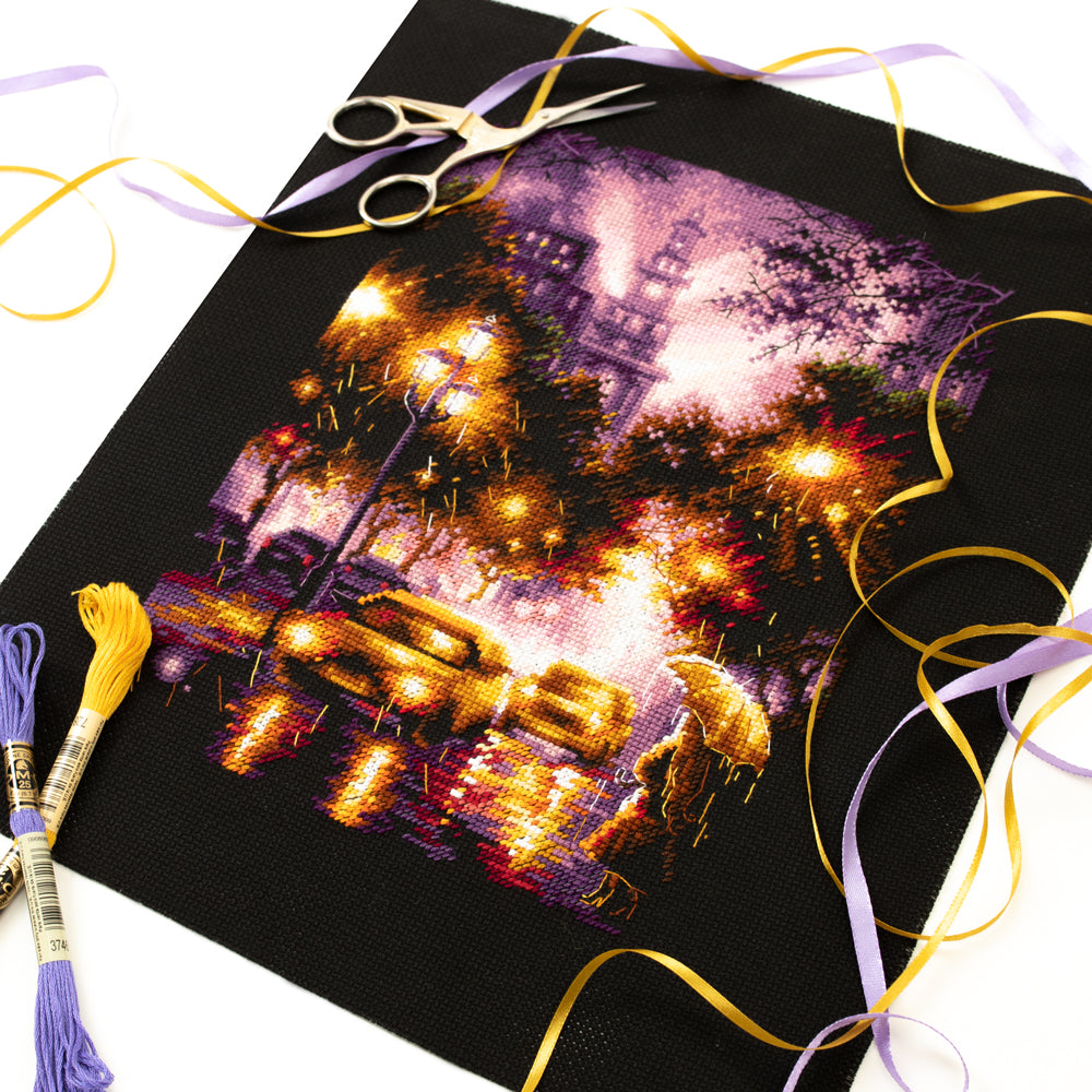 Kit de point de croix Magic Needle 550-762 Nuit pluvieuse