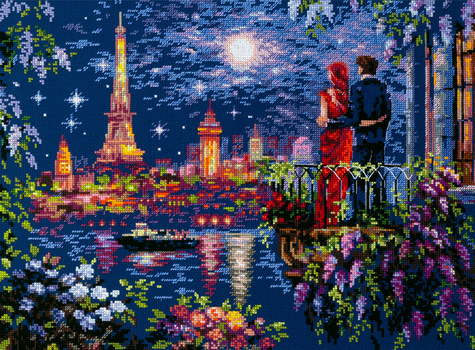 Week-end à Paris. Kit point de croix aiguille magique 550-766