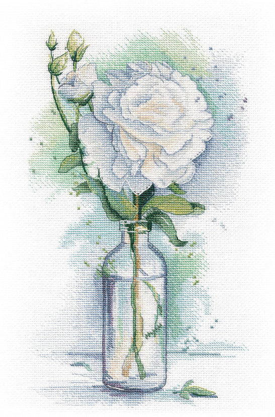 Kit de point de croix. Douce Pivoine 1565 de la marque OVEN