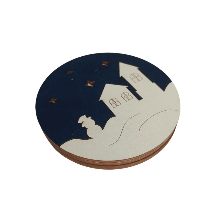 Maisons d'hiver. Organisateur pour perles et perles par Wizardi KF027/71