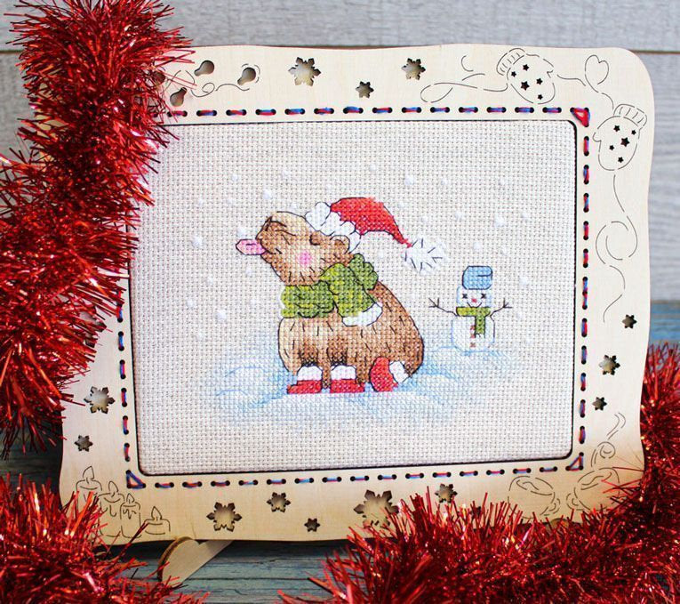 Walk in the cold - SM-745 MP Studio - Cross stitch kit