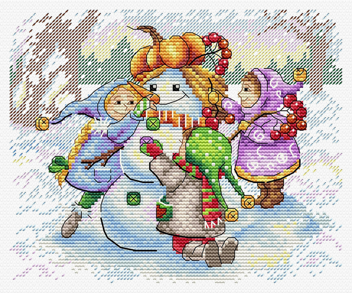 Friendly team - SM-724 MP Studio - Cross stitch kit