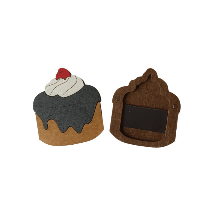 Estuche para Agujas 'Cupcake con Cereza' con Imán – Wizardi KF056/91