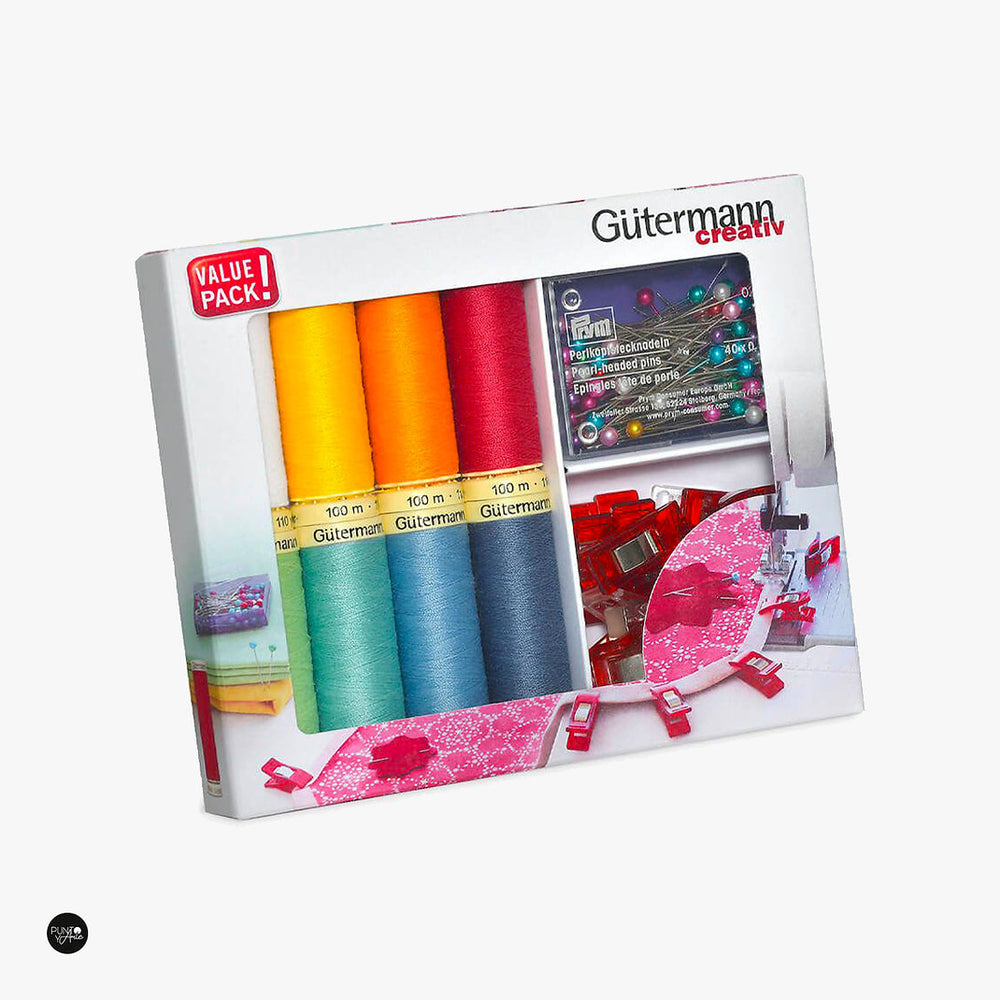 Set Hilos Coselotodo + Pinzas para tela y Alfileres Gütermann 734568