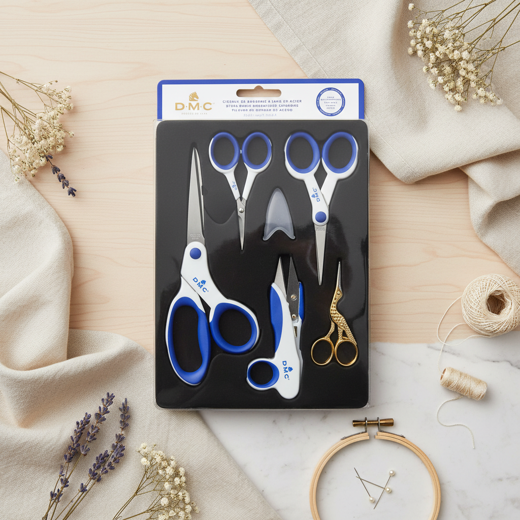 Kit de 5 Ciseaux à Broder DMC U1951 - Set complet pour la couture