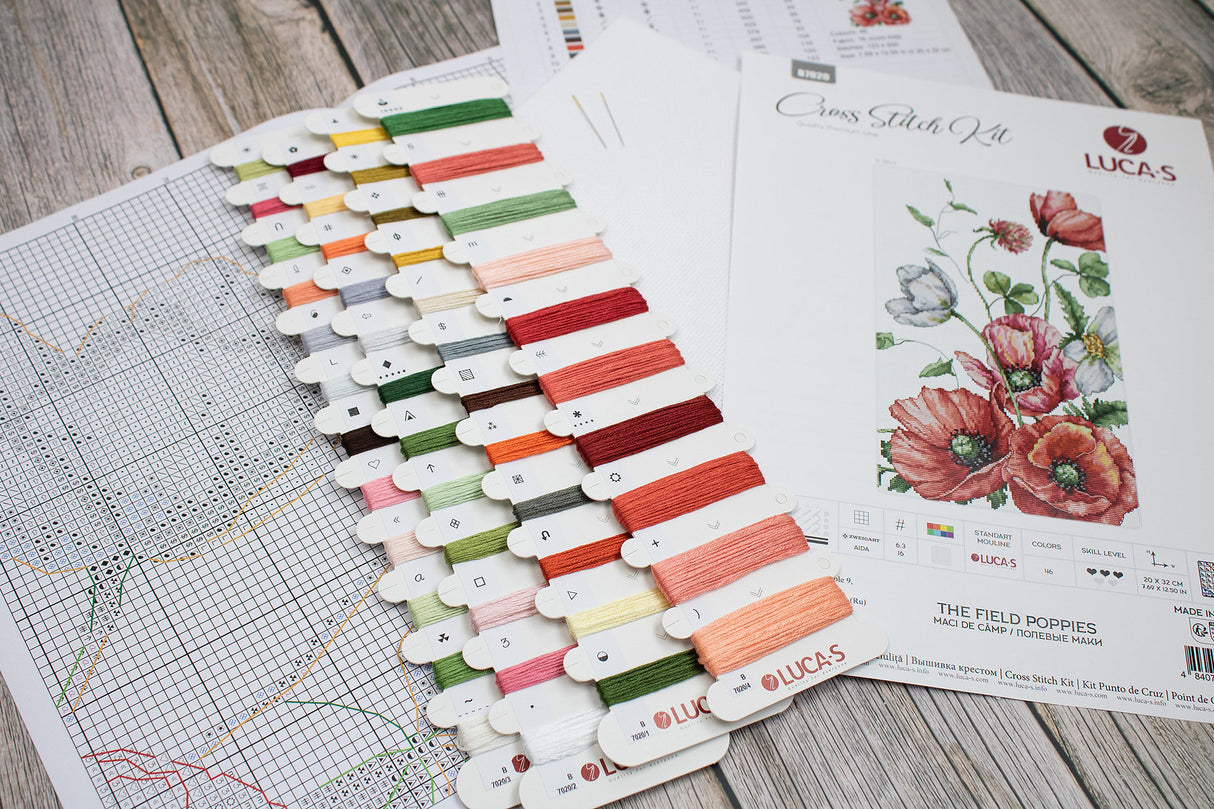 Kit de Punto de Cruz - The Field Poppies - B7020 Luca-S