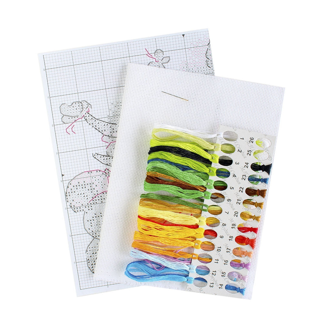 Dans une prairie fleurie - SM-759 MP Studio - Kit de point de croix