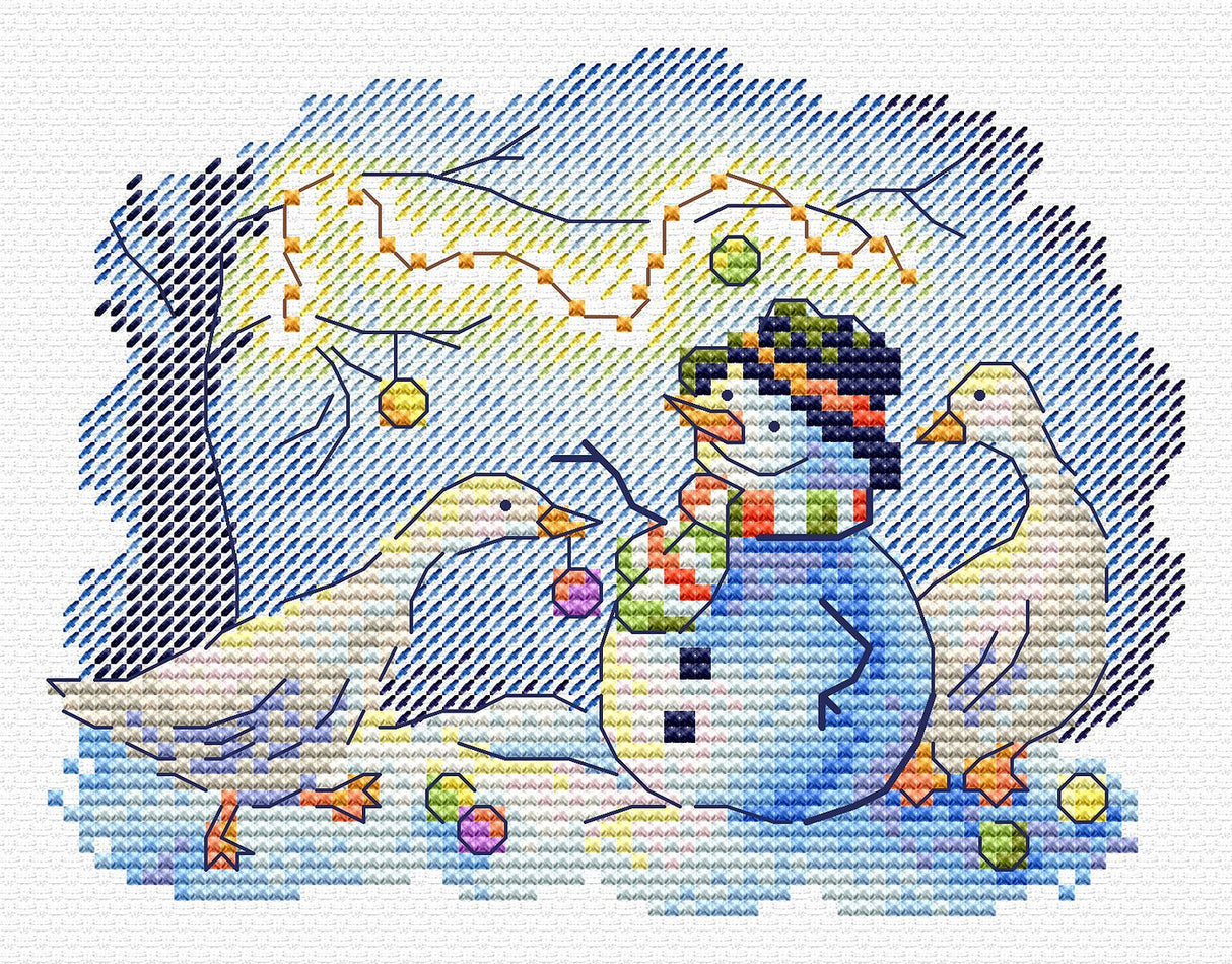 Snow Fun - SM-736 MP Studia - Cross Stitch Kit