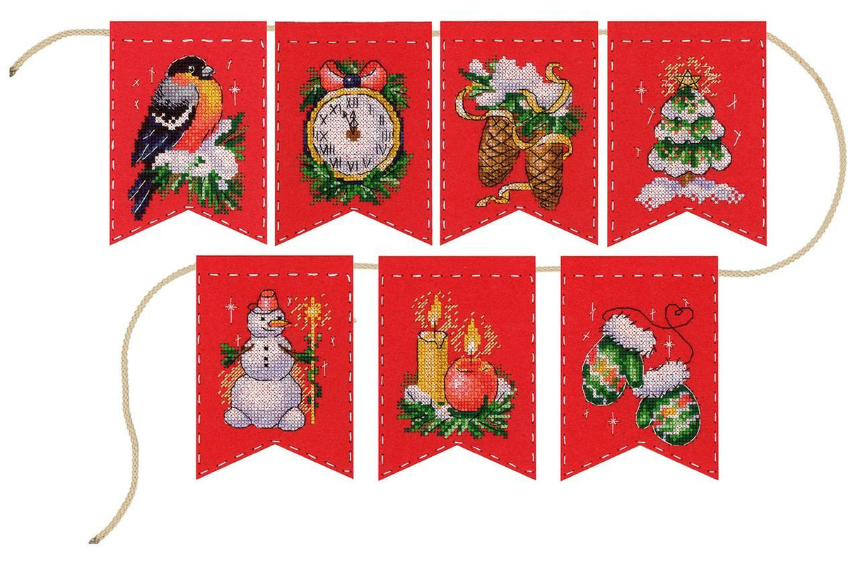 Garland - ST-1017 MP Studia - Cross Stitch Kit